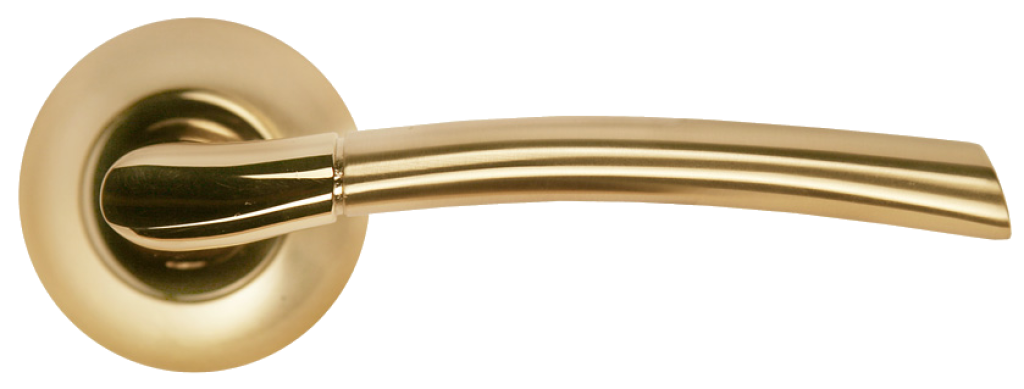 Дверь Morelli MH-06 SG/GP "ПИЗА" Цвет - Матовое золото/Золото