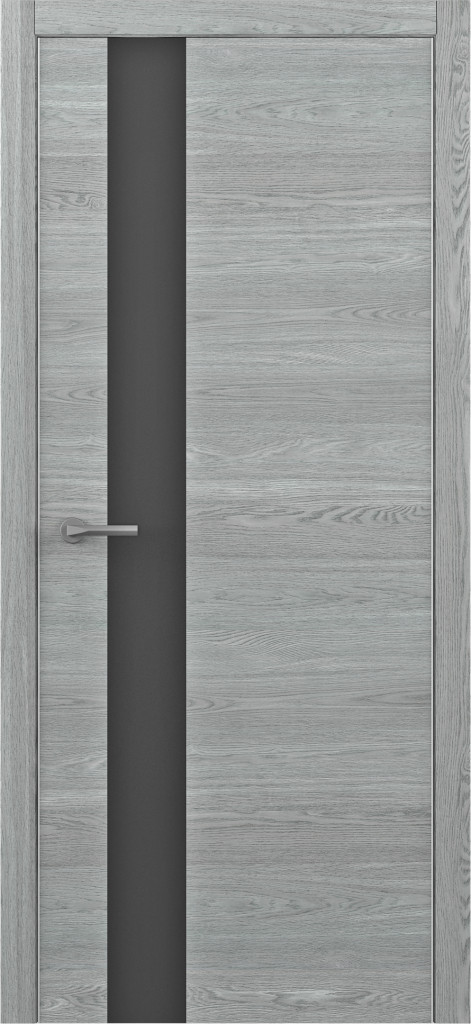 Дверь Межкомнатная дверь Status - G  Дуб скальный (черное стекло) Альберо