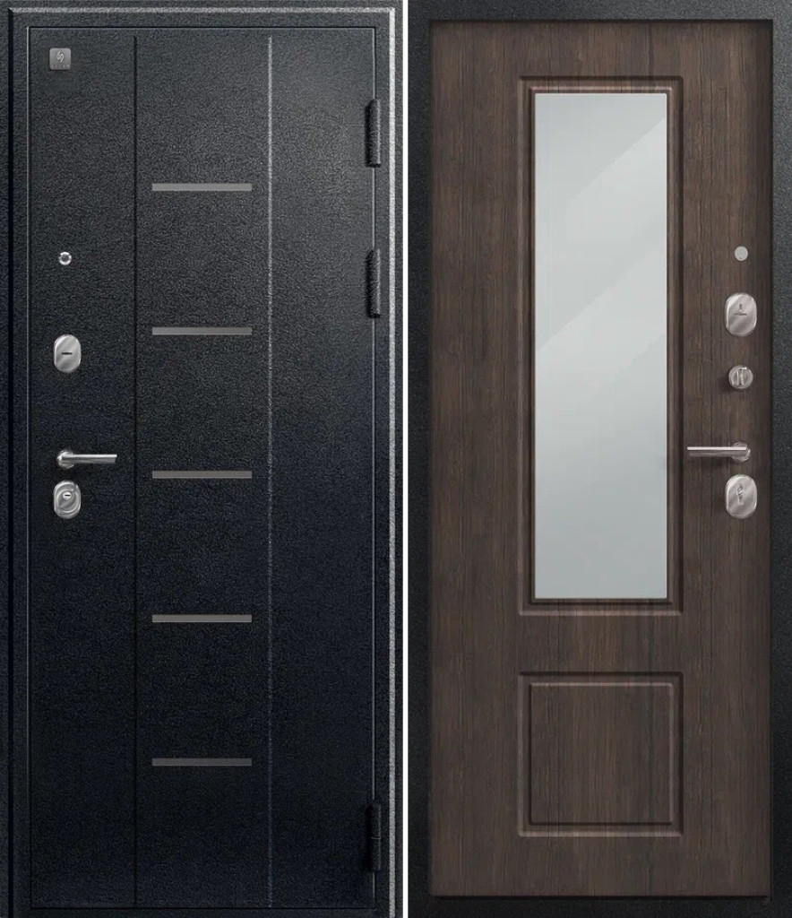 Дверь V-04 Черный муар/Венге