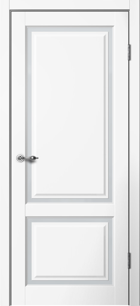 Дверь межкомнатная ESTEYTIC Е-02 эмалит Белый стекло матовое