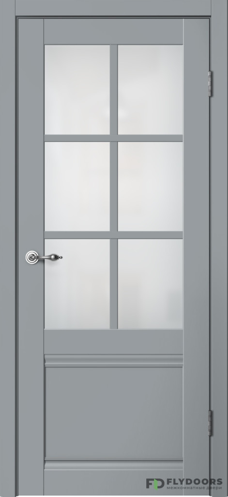 Дверь межкомнатная  ПО C-04 эмалит серый