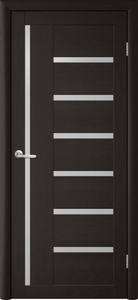 Дверь Межкомнатная дверь Модель Т3 Лиственница Темная (Стекло мателюкс) 