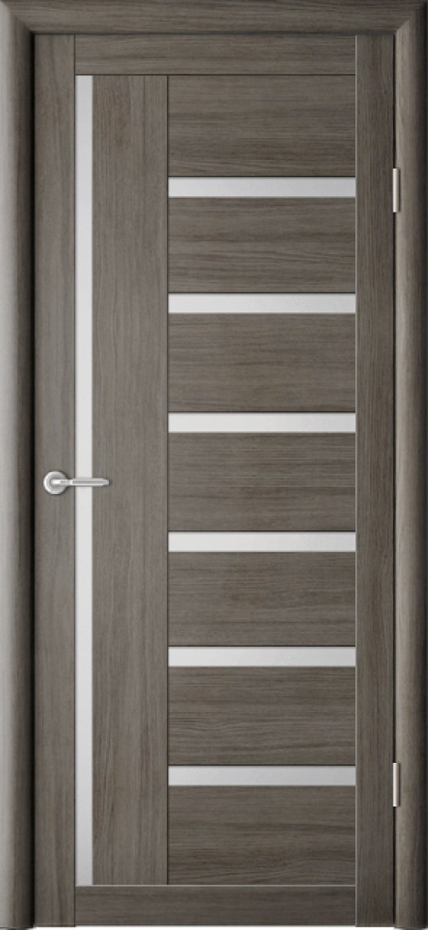 Дверь межкомнатная  Мадрид Кедр серый ( мателюкс) ЭкоШпон 