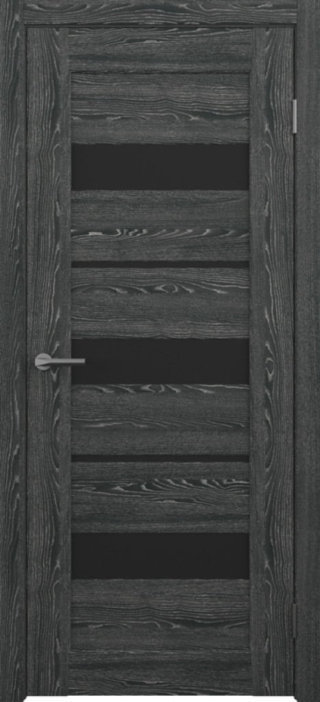 Дверь Межкомнатная дверь CPL Бостон Черное дерево (черное стекло)