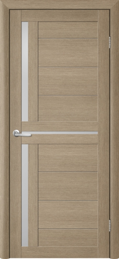 Дверь Межкомнатная дверь Модель Т5 Лиственница Латте (Стекло мателюкс)