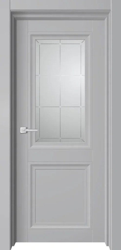 Дверь Атом ПО серый бархат