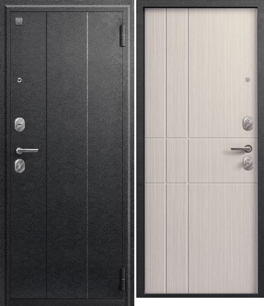 Дверь А-02 капучино/ серый муар