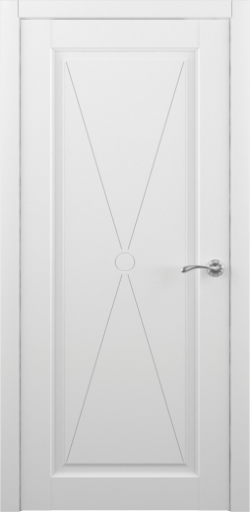 Дверь Межкомнатная дверь Эрмитаж 5 - ПГ Белый винил  