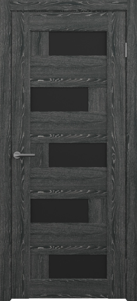 Дверь Межкомнатная дверь CPL Гавана Черное дерево (черное стекло)