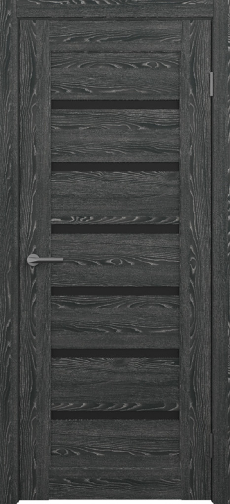 Дверь Межкомнатная дверь CPL Мальта Черное дерево (черное стекло)