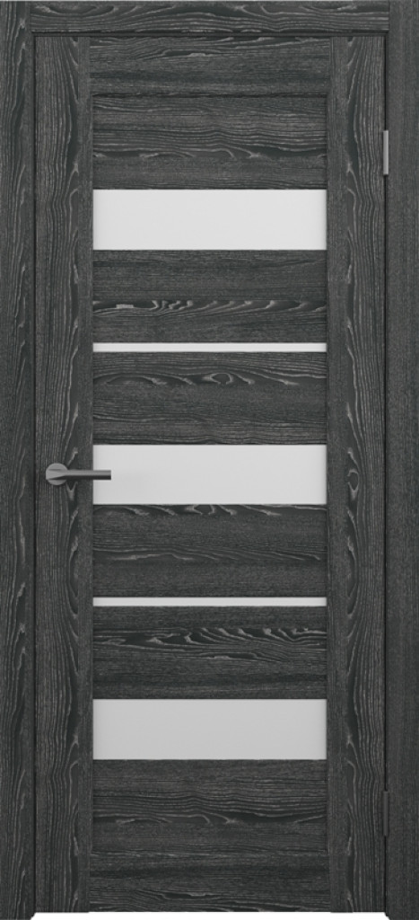 Дверь Межкомнатная дверь CPL Бостон Черное дерево (белое стекло)