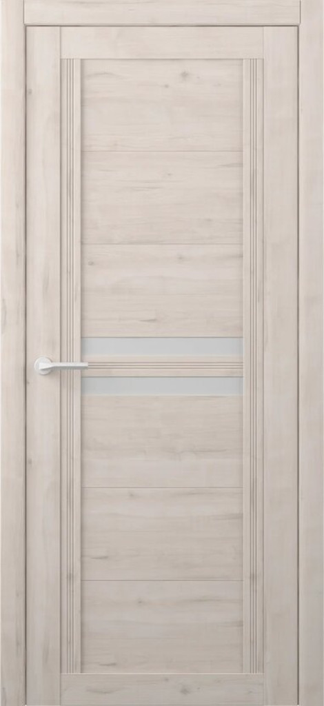 Дверь Дверь межкомнатная Каролина Soft Touch Кремовый (стекло мателюкс)