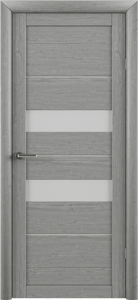 Дверь Межкомнатная дверь Модель Т4 Ясень Дымчатый (Стекло мателюкс) 