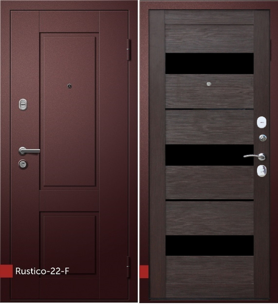 Дверь Рустико- 22 -F ( филенчатый декор) Царга