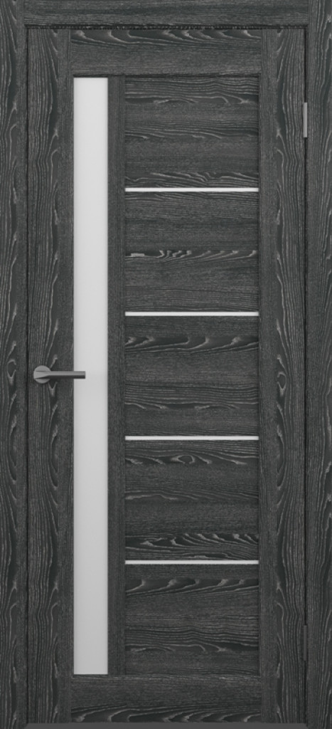 Дверь Межкомнатная дверь CPL Мехико Черное дерево (белое стекло)