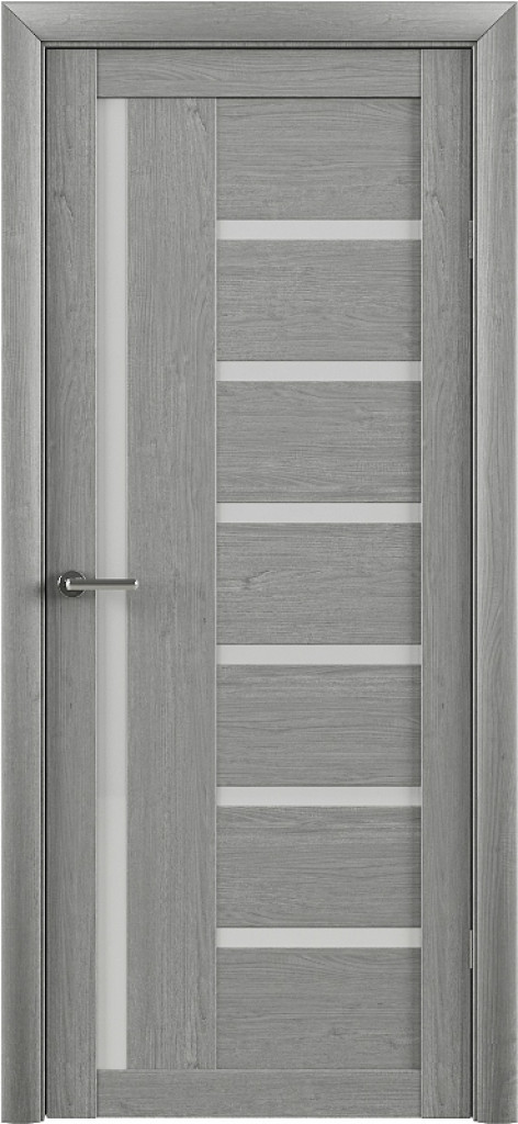 Дверь Межкомнатная дверь Модель Т3 Ясень Дымчатый (Стекло мателюкс) 