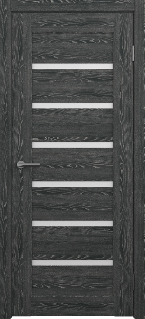 Дверь Межкомнатная дверь CPL Мальта Черное дерево (белое стекло)