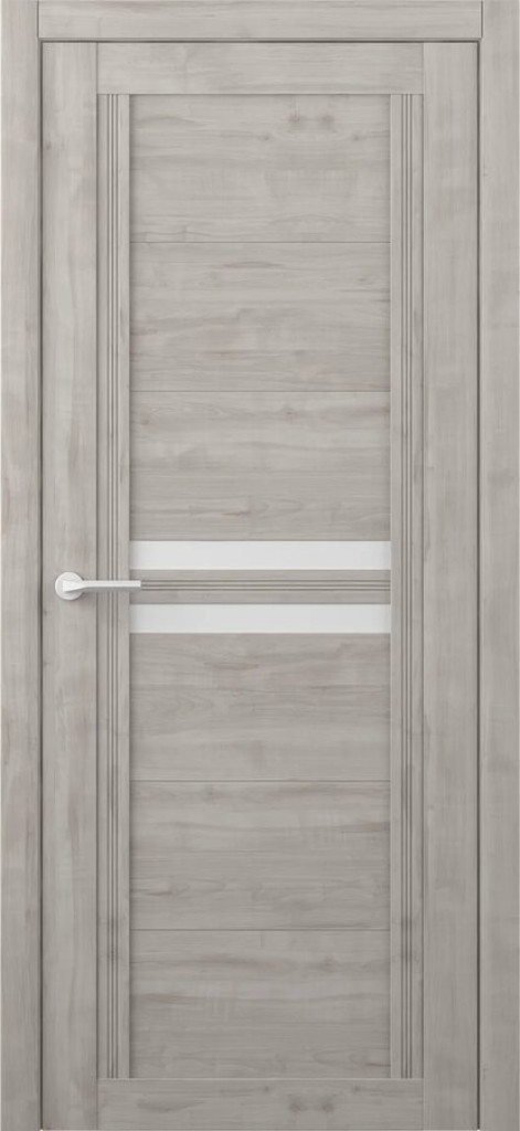 Дверь Дверь межкомнатная Каролина Soft Touch Графит (стекло белое)