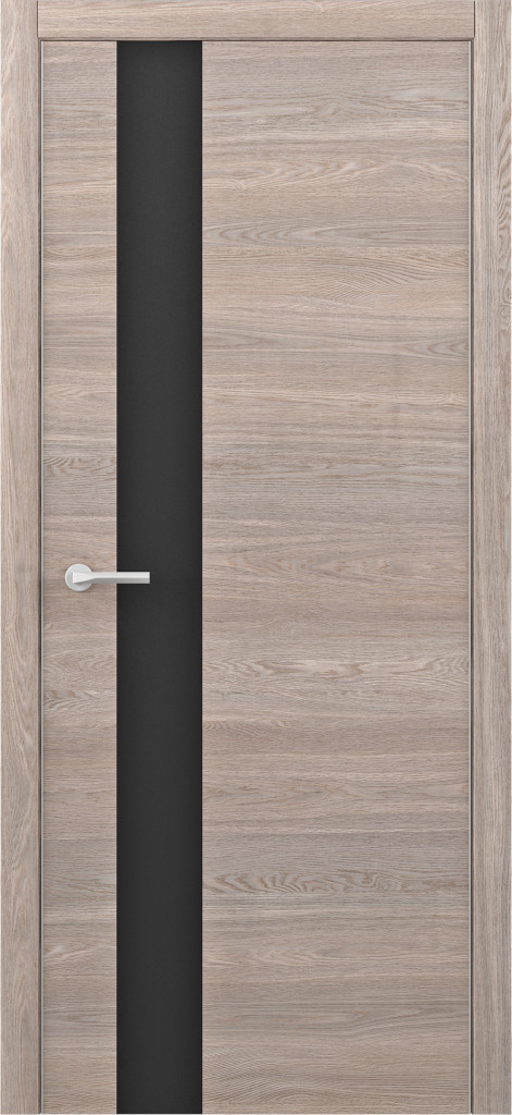 Дверь Межкомнатная дверь Status - G  Дуб карамельный (черное стекло) Альберо