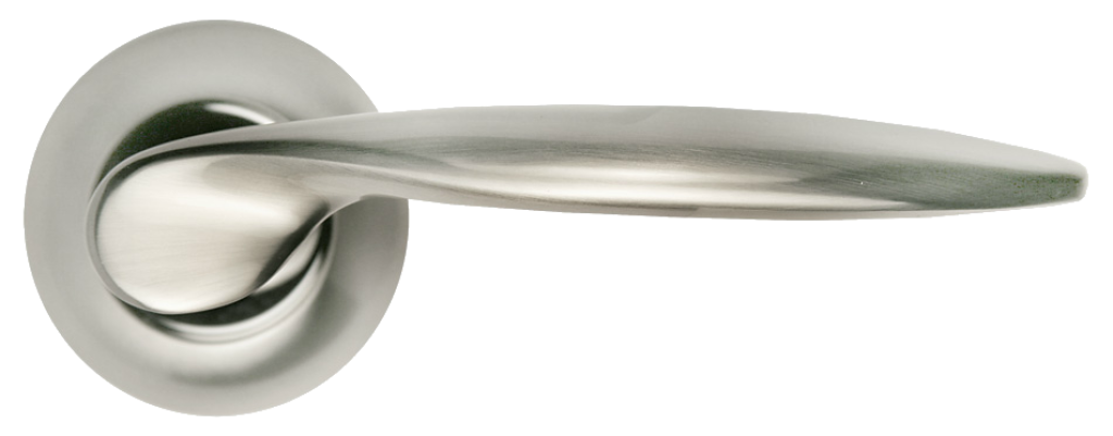 Дверь Morelli MH-09  SN "КУПОЛ" Цвет - Белый никель
