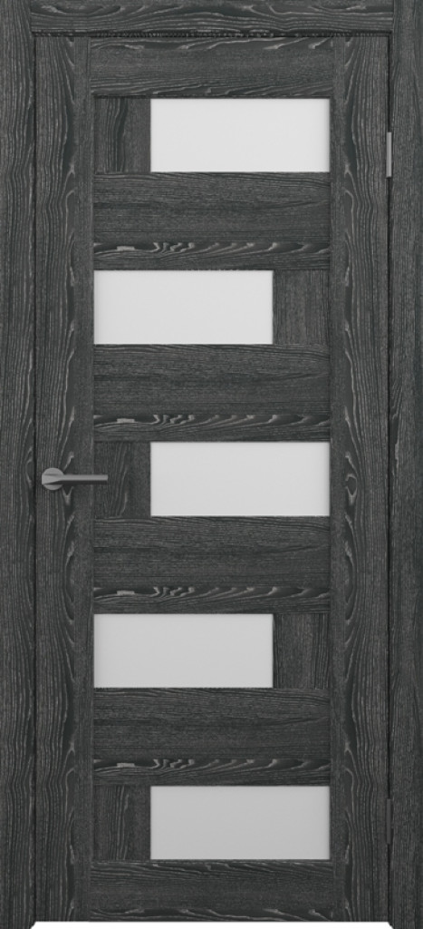 Дверь Межкомнатная дверь CPL Гавана Черное дерево (белое стекло)