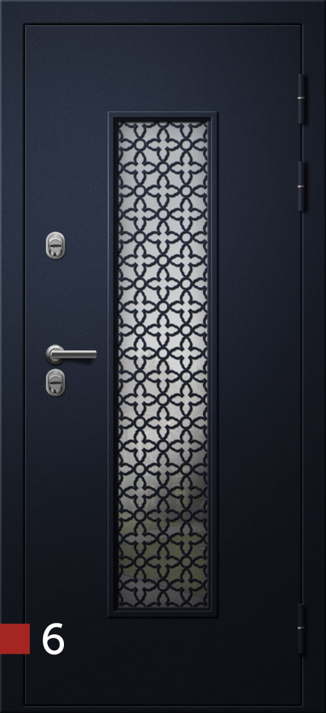 Дверь Входная дверь Griffon Хаски - 2S Термо металл/металл, стеклопакет, ковка