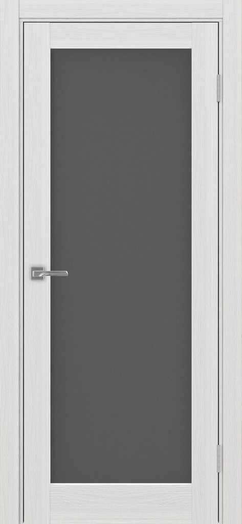 Дверь межкомнатная  Тоскана 601.2  ясень светлый (стекло графит)
