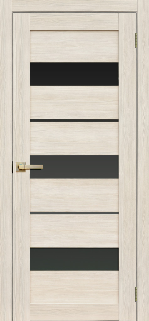 Дверь Межкомнатная дверь .LaStella 200 Ясень снежный ( черный лакобель) ЭкоШпон